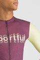 SPORTFUL Kurzarm Fahrradtrikot - SUPERGIARA LOGO - bordeaux/Gelb
