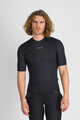 SPORTFUL Kurzarm Fahrrad-Shirt - MERINO LAYER - Schwarz