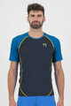 KARPOS Kurzarm Fahrrad-Shirt - LAVAREDO - Schwarz/Blau