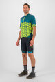 KARPOS Kurzarm Fahrradtrikot - JUMP - Gelb/Blau