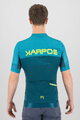 KARPOS Kurzarm Fahrradtrikot - GREEN FIRE - Blau