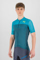 KARPOS Kurzarm Fahrradtrikot - GREEN FIRE - Blau
