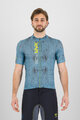 KARPOS Kurzarm Fahrradtrikot - VAL VIOLA - Blau/Gelb