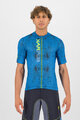 KARPOS Kurzarm Fahrradtrikot - VAL VIOLA - Blau/Grün