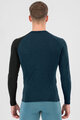 KARPOS Langarm Fahrrad-Shirt - DINAMICO MERINO 130 - Blau/Schwarz