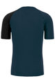 KARPOS Kurzarm Fahrrad-Shirt - DINAMICO MERINO 130 - Blau/Schwarz