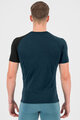 KARPOS Kurzarm Fahrrad-Shirt - DINAMICO MERINO 130 - Blau/Schwarz