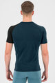 KARPOS Kurzarm Fahrrad-Shirt - DINAMICO MERINO 130 - Blau/Schwarz