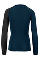 KARPOS Langarm Fahrrad-Shirt - DINAMICO MERINO 130 W - Blau/Schwarz