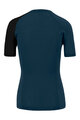 KARPOS Kurzarm Fahrrad-Shirt - DINAMICO MERINO 130 W - Blau/Schwarz