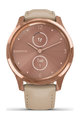 GARMIN Smartwatch - VIVOMOVE LUXE 18K ROSE GOLD - Rosa/Gold/Beige