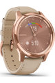 GARMIN Smartwatch - VIVOMOVE LUXE 18K ROSE GOLD - Rosa/Gold/Beige