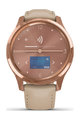 GARMIN Smartwatch - VIVOMOVE LUXE 18K ROSE GOLD - Rosa/Gold/Beige