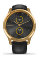 GARMIN Smartwatch - VIVOMOVE LUXE 24K GOLD - Schwarz/Gold