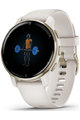 GARMIN Smartwatch - VENU 2 PLUS - Elfenbein/Gold