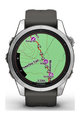 GARMIN Smartwatch - FENIX 7S PRO SOLAR - Anthrazit/Silber