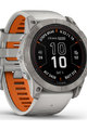 GARMIN Smartwatch - FENIX 7X PRO SAPPHIRE SOLAR - Grau/Orange