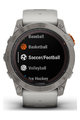 GARMIN Smartwatch - FENIX 7X PRO SAPPHIRE SOLAR - Grau/Orange