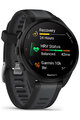 GARMIN Smartwatch - FORERUNNER 165 - Schwarz/Grau