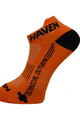 HAVEN Knöchelhohe Fahrradsocken - SNAKE SILVER NEO 2PAK - Orange/Schwarz
