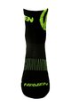 HAVEN Klassische Fahrradsocken - LITE SILVER NEO 2PAK - Schwarz/Gelb