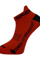 HAVEN Knöchelhohe Fahrradsocken - SNAKE SILVER NEO 2PAK - Rot/Schwarz