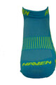 HAVEN Knöchelhohe Fahrradsocken - SNAKE SILVER NEO 2PAK - Blau/Gelb