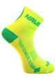 HAVEN Klassische Fahrradsocken - LITE SILVER NEO 2PAK - Gelb/Grün