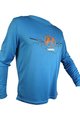 HAVEN Langarm Fahrradtrikot für den Sommer - NAVAHO II LONG - Blau/Orange