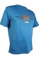 HAVEN Kurzarm Fahrradtrikot - NAVAHO II SHORT - Blau/Orange