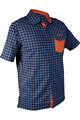 HAVEN Hemd - AGNESS SLIMFIT - Orange/Blau