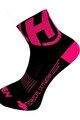 HAVEN Klassische Fahrradsocken - LITE SILVER NEO 2PAK - Schwarz/Rosa