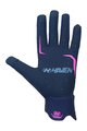 HAVEN Langfinger-Fahrradhandschuhe - FACTORY TRAIL - Rosa/Blau