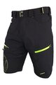HAVEN Fahrradshorts ohne Träger - NAVAHO SHORTY - Schwarz/Grün