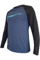 HAVEN Langarm Fahrradtrikot für den Sommer - FACTORY TRAIL - Blau/Schwarz