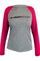 HAVEN Langarm Fahrradtrikot für den Sommer - FACTORY TRAIL W - Grau/Rosa
