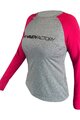 HAVEN Langarm Fahrradtrikot für den Sommer - FACTORY TRAIL W - Grau/Rosa
