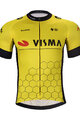 BONAVELO Kurzarm Fahrradtrikot - VISMA 2024 - Gelb/Schwarz