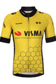 BONAVELO Kurzarm Fahrradtrikot - VISMA 2024 KIDS - Gelb/Schwarz