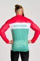 BONAVELO Langarm Fahrradtrikot für den Winter - HUNGARY WINTER - Rot/Grün
