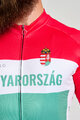 BONAVELO Langarm Fahrradtrikot für den Winter - HUNGARY WINTER - Rot/Grün