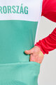 BONAVELO Langarm Fahrradtrikot für den Winter - HUNGARY WINTER - Rot/Grün