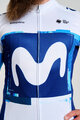 BONAVELO Langarm Fahrradtrikot für den Winter - MOVISTAR 2025 WINTER  - Weiß/Blau