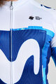 BONAVELO Langarm Fahrradtrikot für den Winter - MOVISTAR 2025 WINTER  - Weiß/Blau