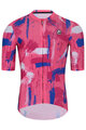 HOLOKOLO Kurzarm Fahrradtrikot - STROKES - Rosa/Blau