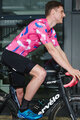 HOLOKOLO Kurzarm Fahrradtrikot - STROKES - Rosa/Blau