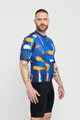 HOLOKOLO Kurzarm Fahrradtrikot - STROKES - Orange/Blau