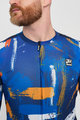 HOLOKOLO Kurzarm Fahrradtrikot - STROKES - Orange/Blau