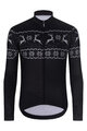 HOLOKOLO Langarm Fahrradtrikot für den Winter - FROSTTRAIL WINTER - Schwarz