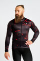 HOLOKOLO Langarm Fahrradtrikot für den Winter - PASSION WINTER - Schwarz/Rot